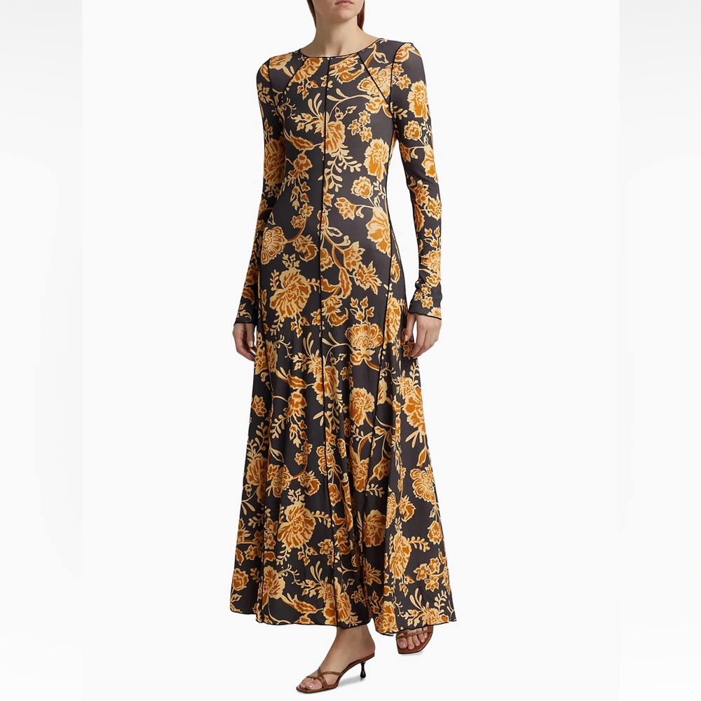 Kivari Kaia Floral Knit Maxi Dress